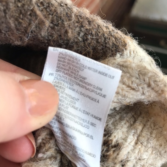 Anthropologie Moth Brown Tan Camo Pullover Sweater Size Small - Picture 12 of 12